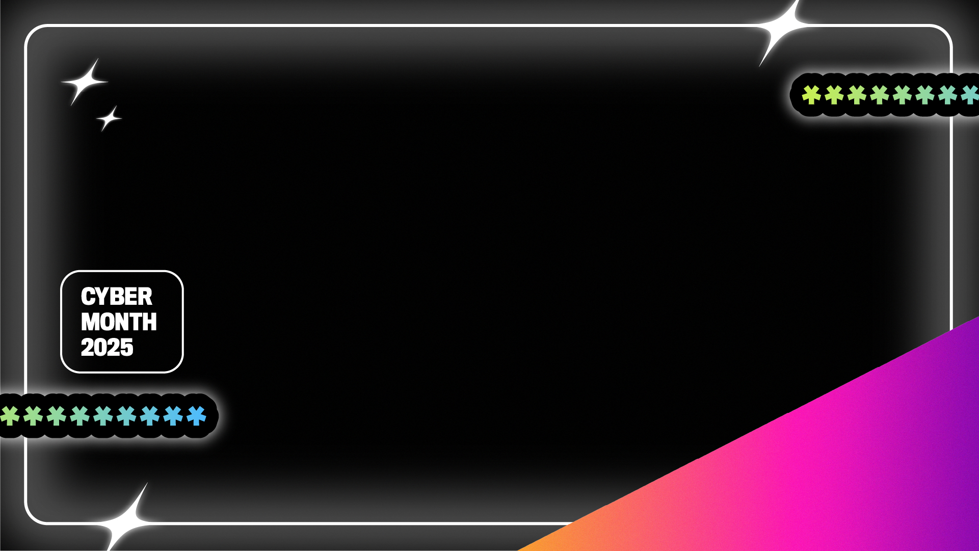 Cyber month virtual meeting background